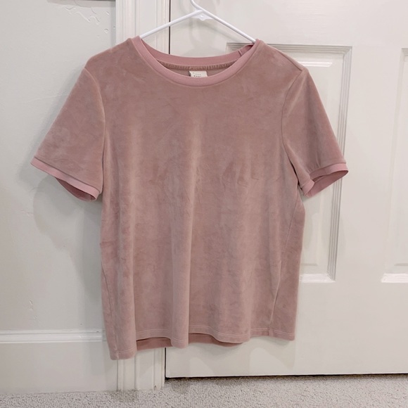 medium blush pink velvet top a new day from target - Picture 1 of 2
